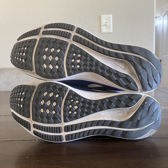 Nike Air Zoom Pegasus 39 Racer  Size 9.5 BlueWhite Running Walking ComfortDH4071 - Picture 4 of 5